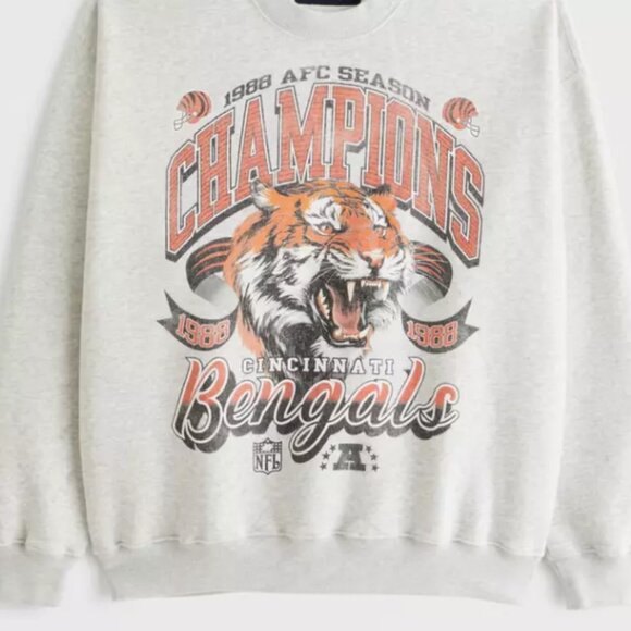 Cincinnati Bengals Football Sweatshirt Sweater Cincinnati Bengals Retro Shirt - Picture 2 of 3
